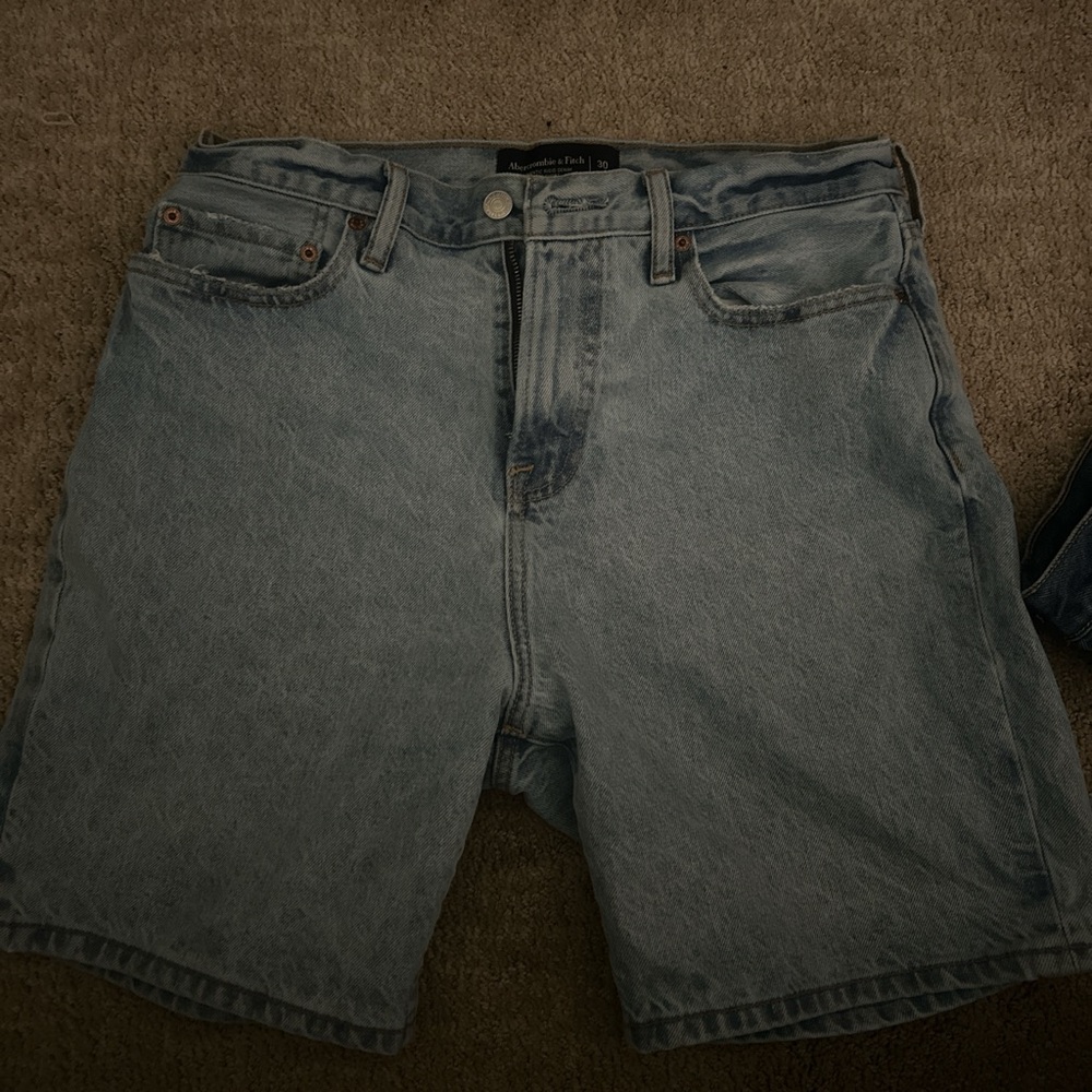 Abercrombie & Fitch Light Blue Jean Shorts